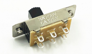 Interruptor deslizante DPDT SS-22K29 DIP através do orifício terminal de solda horizontal