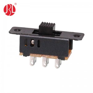 SS-23E32 Panel Mount Slide Switch DP3T Solder Terminals