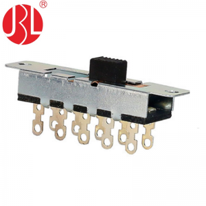 SS-24N02 Screw Panel Mount Slide Switch Solder Terminals