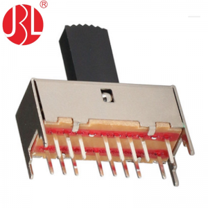 SS-43D03 4P3T Interruptor deslizante DIP através do orifício PC horizontal