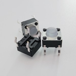 TC-00104SWF Silicone Tactile Switch 6*6 Through Hole