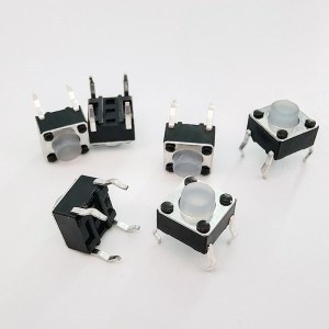 TC-00104SWF Silicone Tactile Switch 6*6 Through Hole