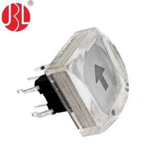 Interruptor tátil iluminado personalizado TD01-3012 através do orifício