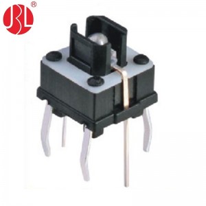 TD02-1D 6mm*6mm*9mm Illuminated tactile switch more than 100,000 cycles operating lifespan and led colors can be customized