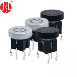 TD03-1010L 6*6 illuminated tact switch with round cap SPST-NO Top Actuated Through Hole