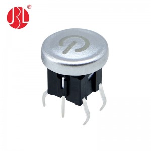 TD03-1010L 6*6 illuminated tact switch with round cap SPST-NO Top Actuated Through Hole