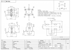 TD03-1S Benutzerdefinierter 6 × 6 beleuchteter taktiler Schalter SMT
