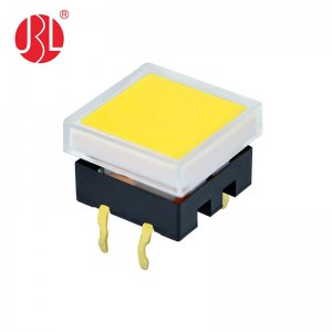 TL12 12*12 RGB Full Color Momentary Illuminated Tactile Switch SPST 12VDC 50mA