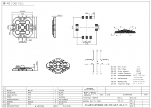 TS-1503 4-Wege-Navigationsschalter Joystick Tastschalter Oberflächenmontage DC12V 0,05A JS1300AQ