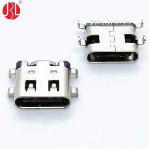 USB-20C-F-01C Mid Mount USB Type C 16Pin SMD USB C 16P