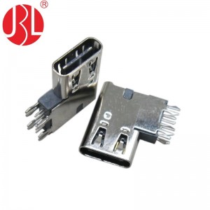 USB-20C-F-06CDH Upright Type USB 2.0 Type C 6 Position DIP