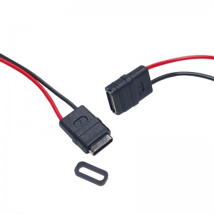 Conector USB tipo C para montagem em painel USB-20C-F-06F03L