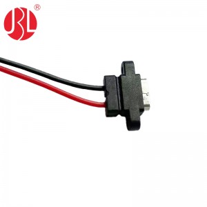USB-20C-F-06F09L USB-Typ-C-Buchsenschraube Kabelkonfektion für die Schalttafelmontage