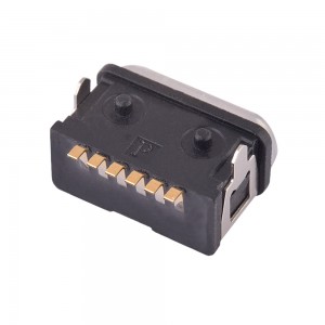 USB-20C-F-06SF07 IP67 Rated Waterproof USB Type C Jack SMT