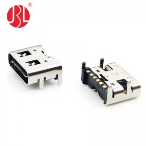 USB-20C-F-06T Prise USB 2.0 Type C 6 Positions SMD Angle Droit