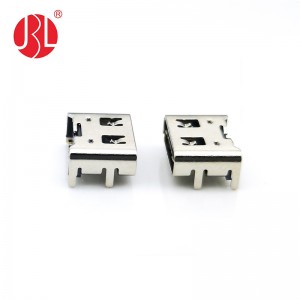 USB-20C-F-06T Prise USB 2.0 Type C 6 Positions SMD Angle Droit