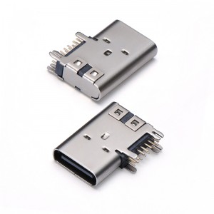 USB-20C-F-14CD Droit USB 2.0 Type C DIP 14 broches