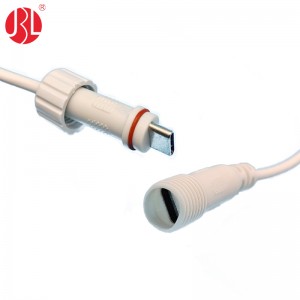 USB-20C-MF-01TL Waterproof Sealed USB Type C Extension Cable