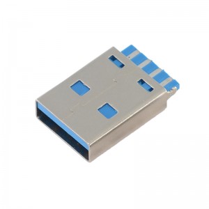 USB-3.0AM-SW20 USB 3.0 tipo A Plugue livre pendurado na linha