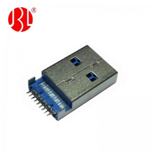USB 3.0 Type A Plug Surface Mount Free Hanging In Line