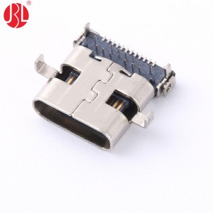 USB-31C-F-01A Mid Mount USB Type C Connector 24 Way Right Angle