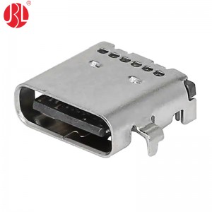 USB-31C-F-04B Mid Mount USB 3.1 Type C Jack 24Pin Right Angle