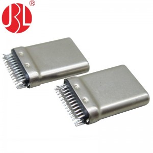 USB-31C-M-J01 USB 3.1 tipo C plugue 24 pinos montagem transversal