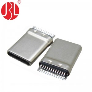 USB-31C-M-J01 Prise USB 3.1 Type C Montage à cheval 24 broches