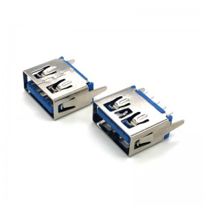 USB-A-SA00-3.0D USB 3.0 Tipo A 9Pin DIP Receptáculo Vertical Conector USB A