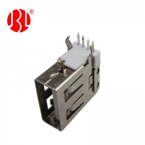 USB-A-CH00-D USB Type A 2.0 Receptacle Upright DIP Right Angle