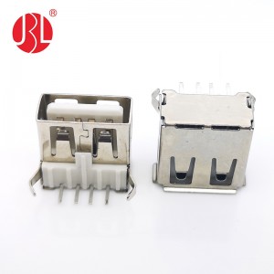 USB-A-RG10-D USB 2.0 Type A Receptacle 4Pin Through Hole Right Angle