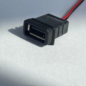 USB-A-SG00-F Assemblage de fils de connecteur USB de type A à montage sur panneau