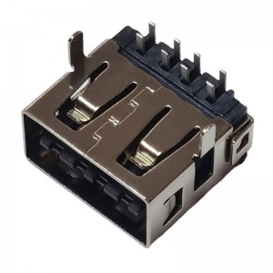 USB-AD-RG70-D USB 2.0 Type A 8Pin Receptacle Connector DIP Right Angle 54-00030