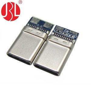 Benutzerdefinierter USB-Typ-C-Stecker, 24 Positionen, mit Leiterplattenbestückung
