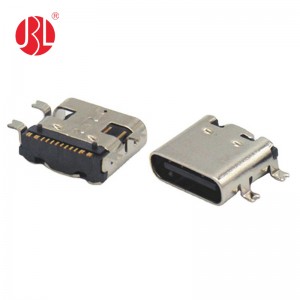 USB-20C-F-01S Receptáculo USB 2.0 tipo C 16 pinos SMD ângulo reto