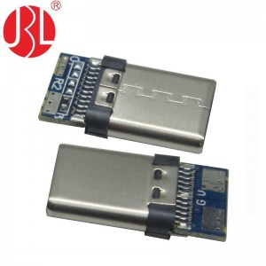 Plugue USB tipo C com montagem de fio personalizado 24 posições com montagem de PCB