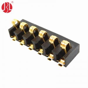 BC-35-26 Series 2.5mm Pitch Spring Battery Connector 6 Way SMT