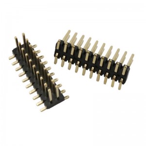Custom Dual Row Pin Header 1.27mm Pitch Surface Mount Vertical