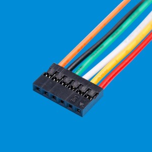 Conector Dupont de 2,0 mm de passo personalizado Jumper de linha única Conjunto de cabo de chicote de fios