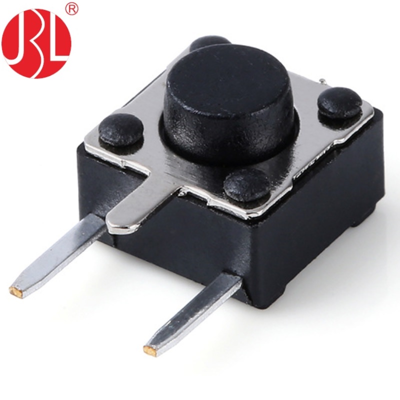 TC-00104B Interruptor tátil 6mm*6mm 3 pinos SPST-NO superior acionado através do orifício DIP de ângulo reto