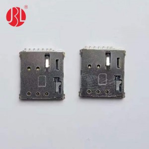 Push-Push Micro SIM Card Socket SMD avec languette à ressort